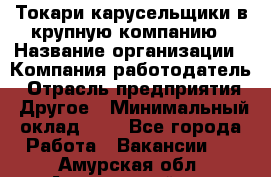 Токари-карусельщики в крупную компанию › Название организации ­ Компания-работодатель › Отрасль предприятия ­ Другое › Минимальный оклад ­ 1 - Все города Работа » Вакансии   . Амурская обл.,Архаринский р-н